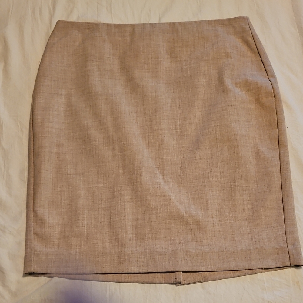 Elegant Tan Pencil Skirt